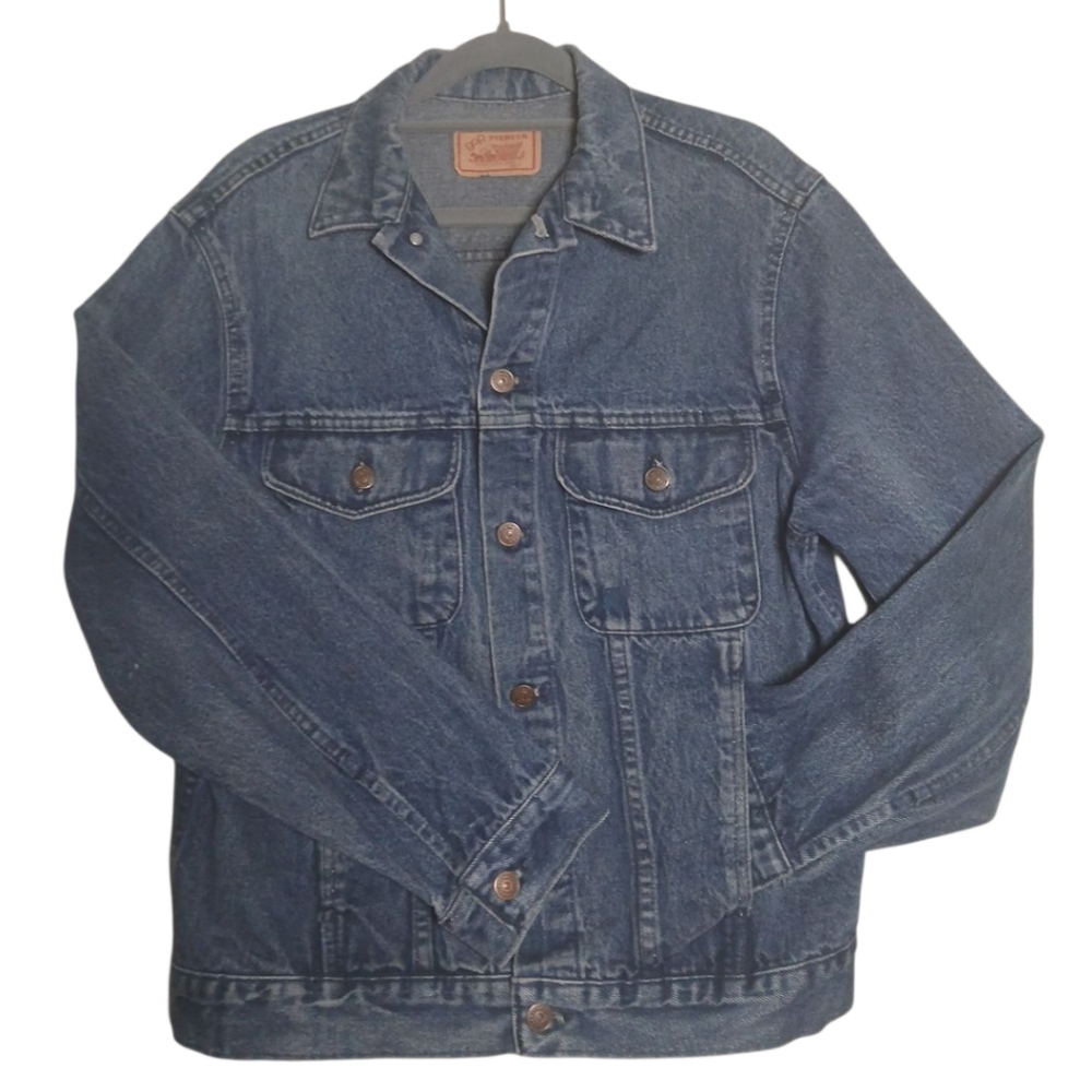 gap PIONEER Vintage Blue Denim Shirt‎ Jacket Sz S